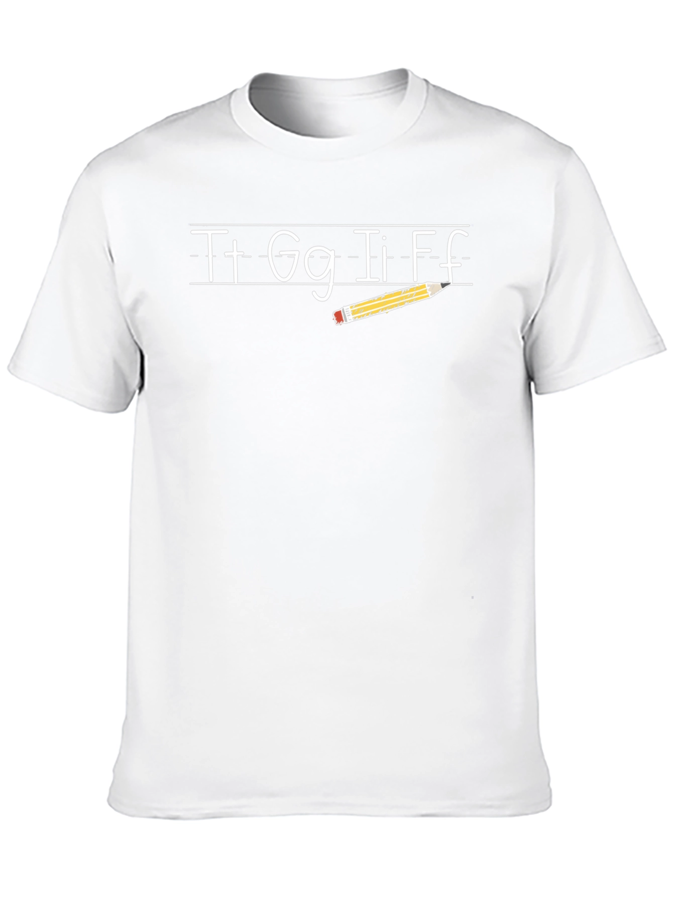 Teacher Alphabet & Pencil T-Shirt