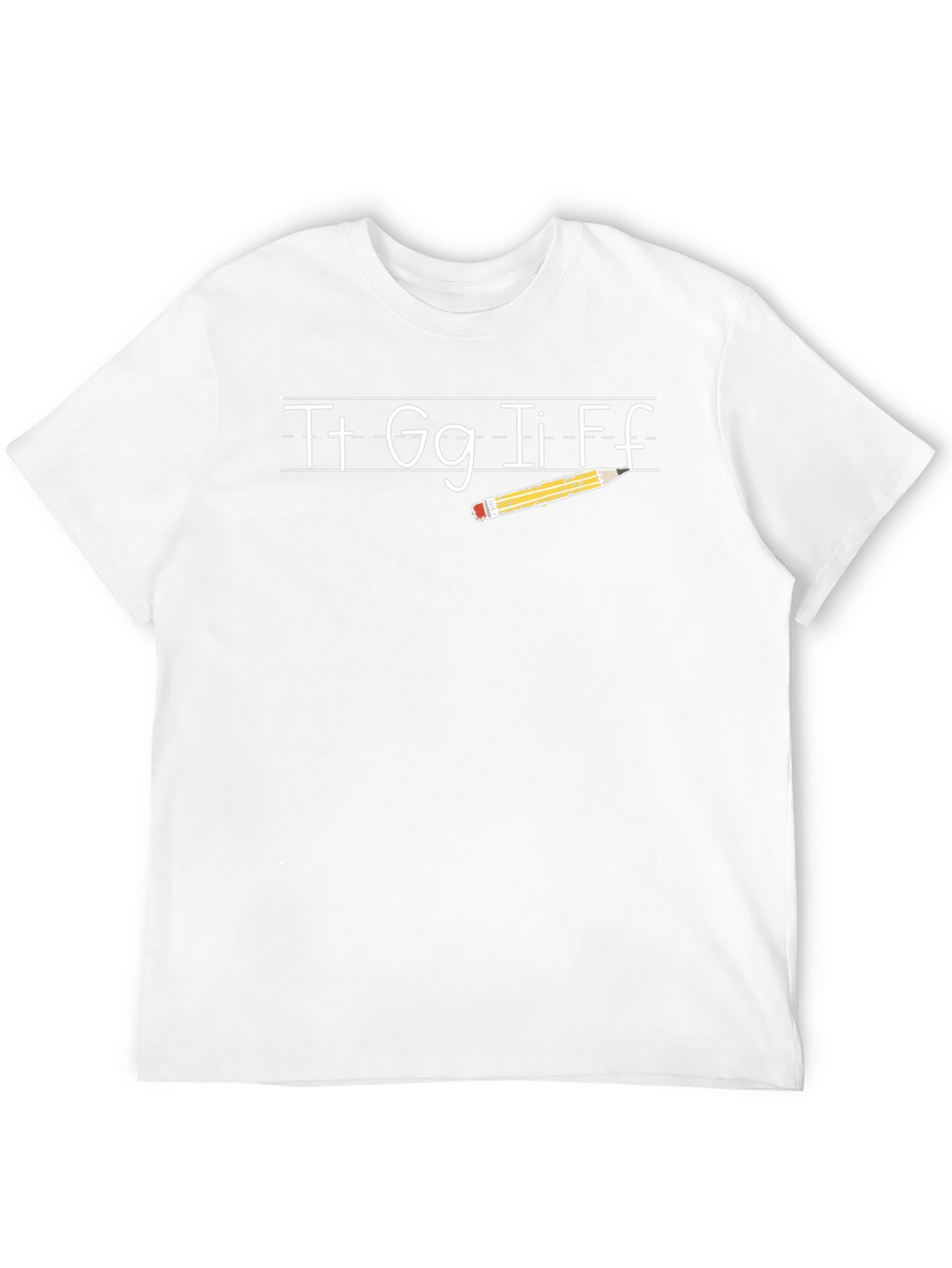 Teacher Alphabet & Pencil T-Shirt