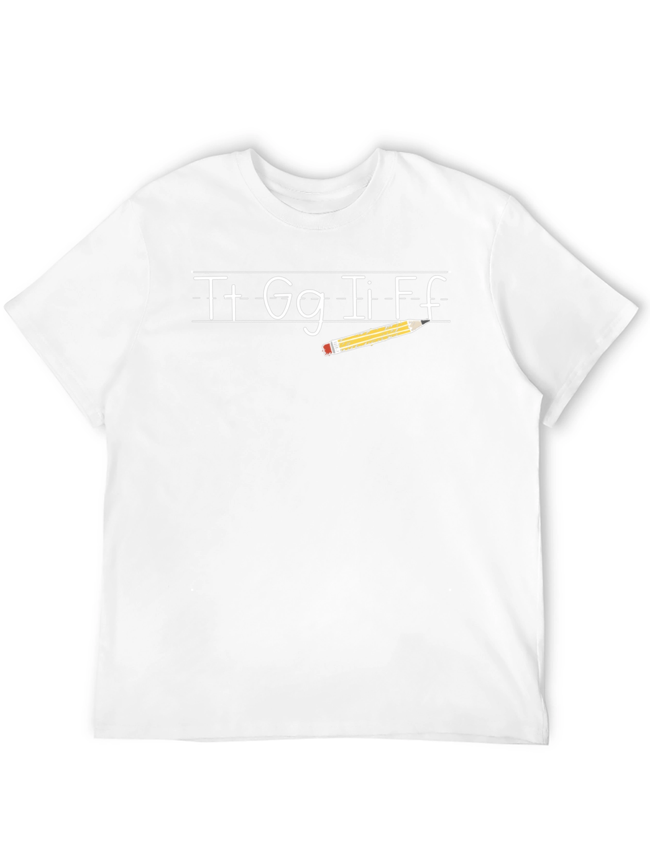 Teacher Alphabet & Pencil T-Shirt