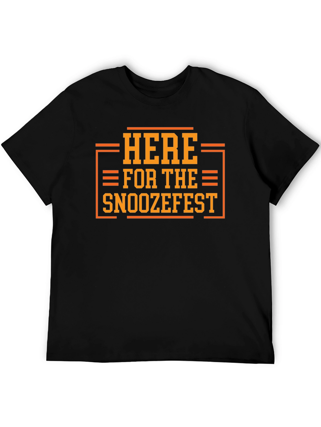 Here for the Snoozefest Graphic Tee - Black