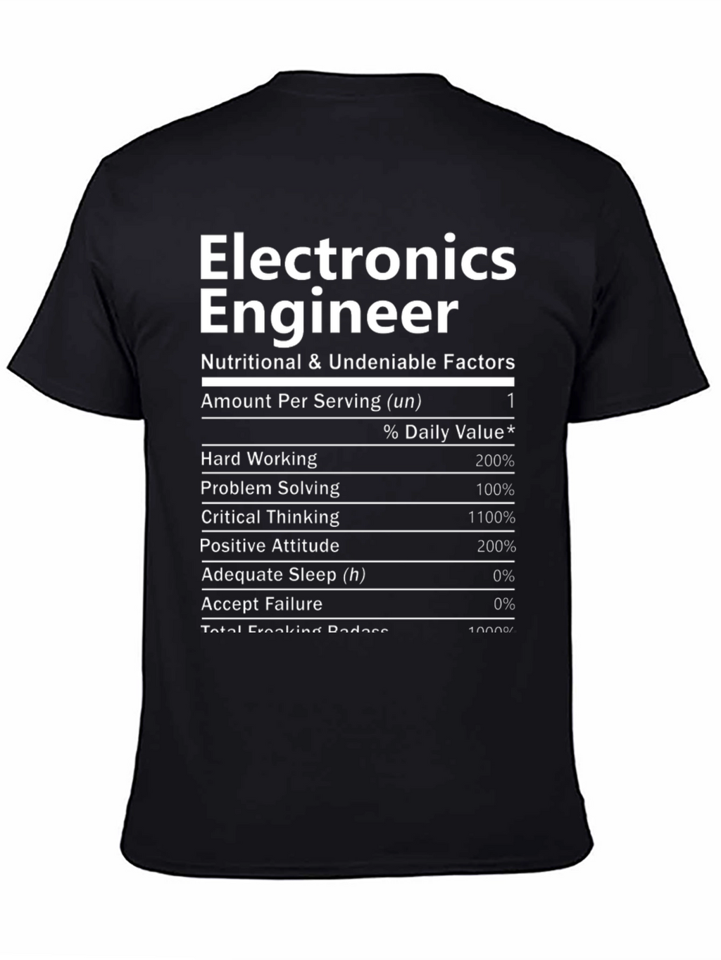 Electronics Engineer Nutritional T-Shirt