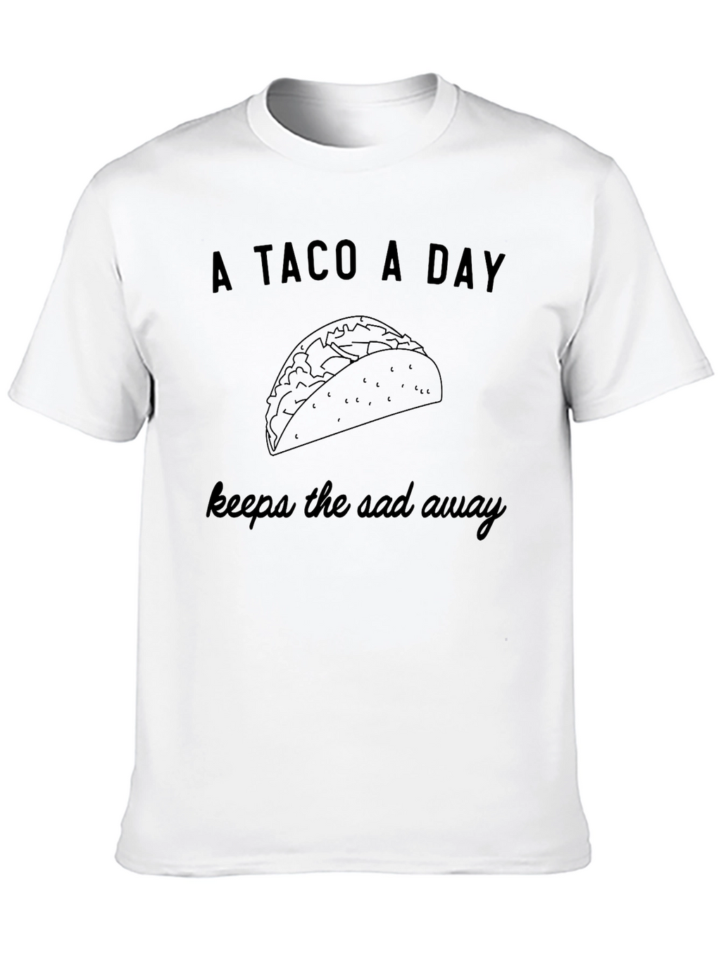 A Taco A Day Graphic Tee - Foodie T-Shirt