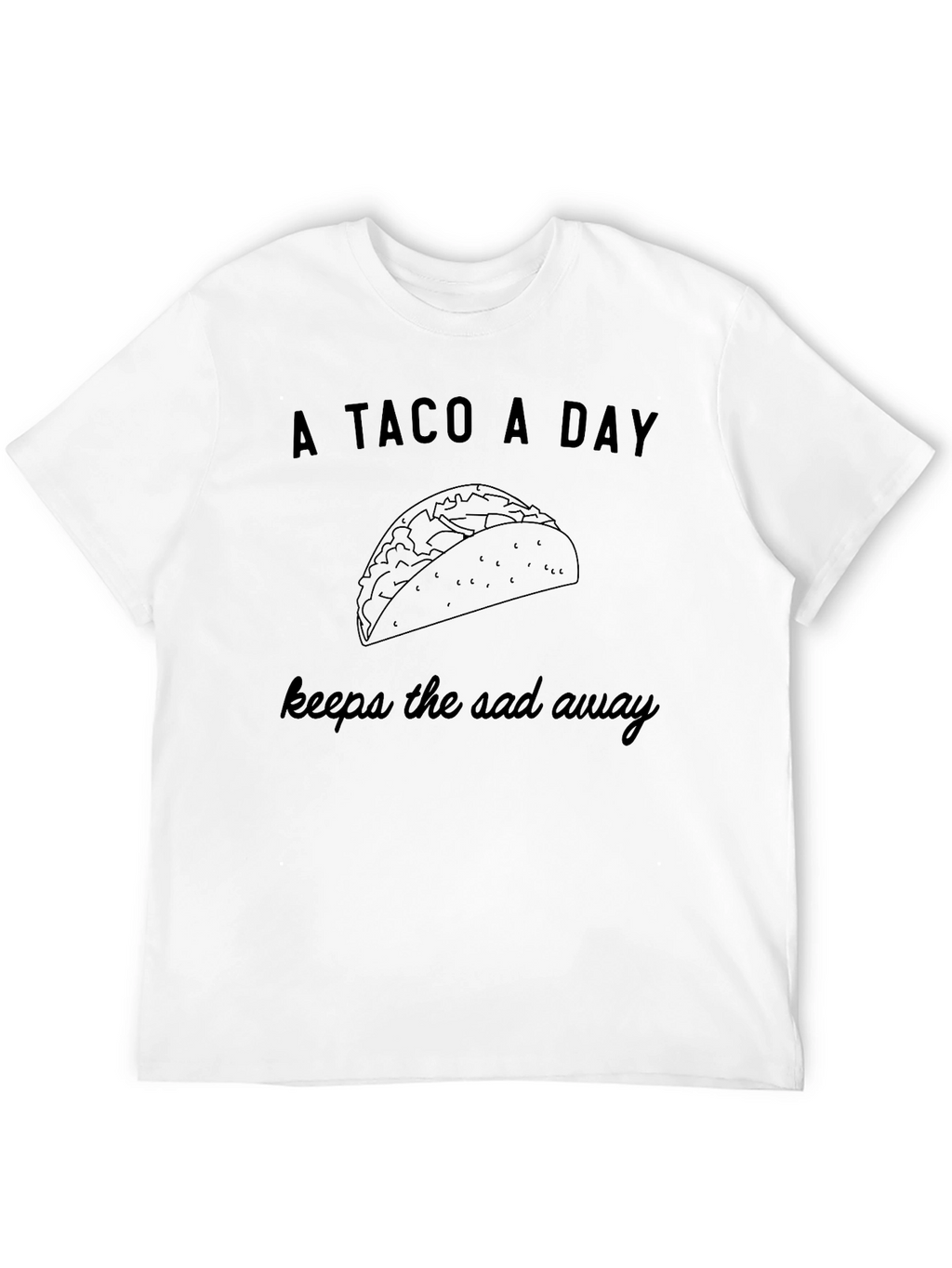 A Taco A Day Graphic Tee - Foodie T-Shirt