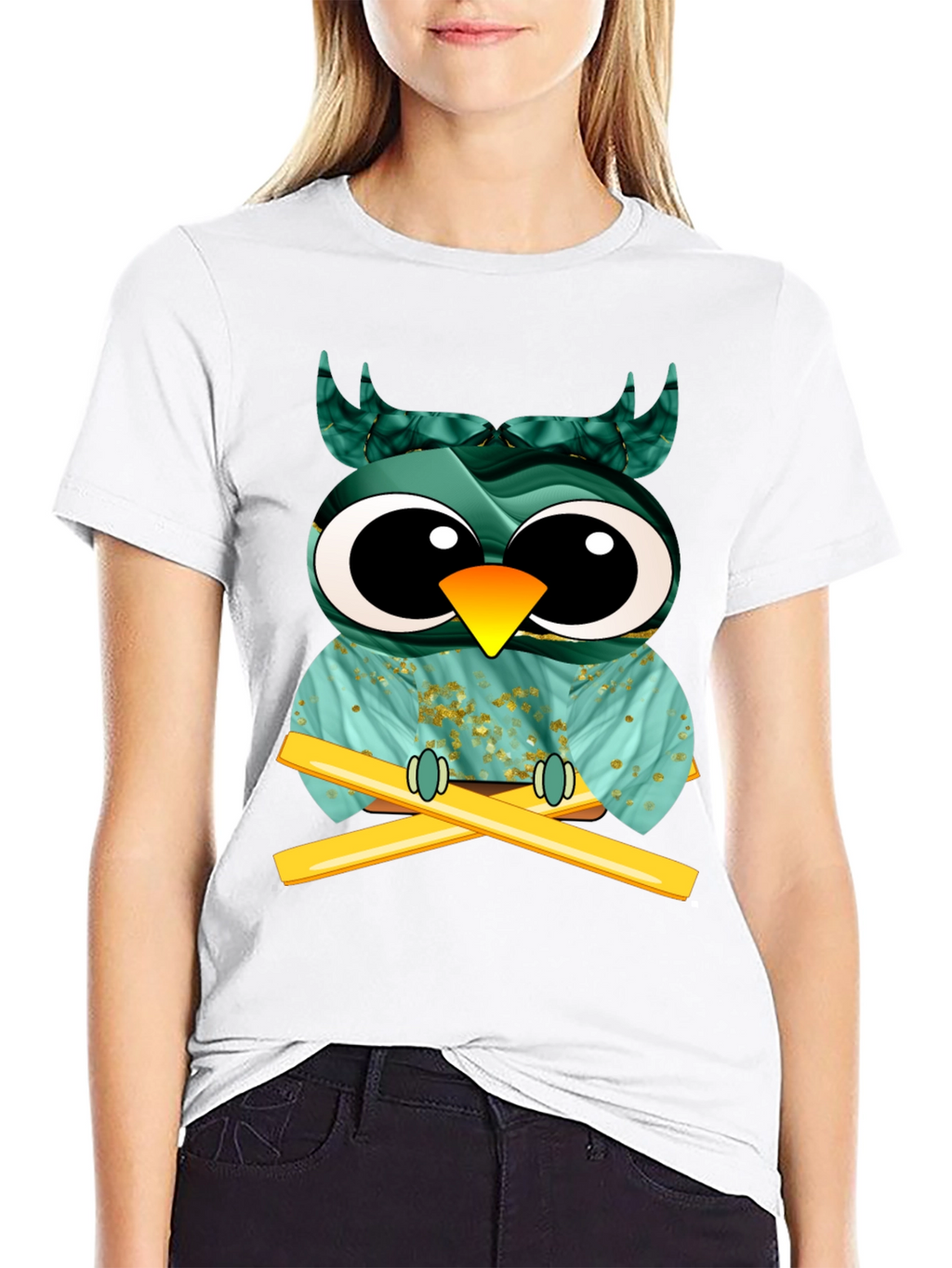 Whimsical Owl Graphic Tee - Unique Design