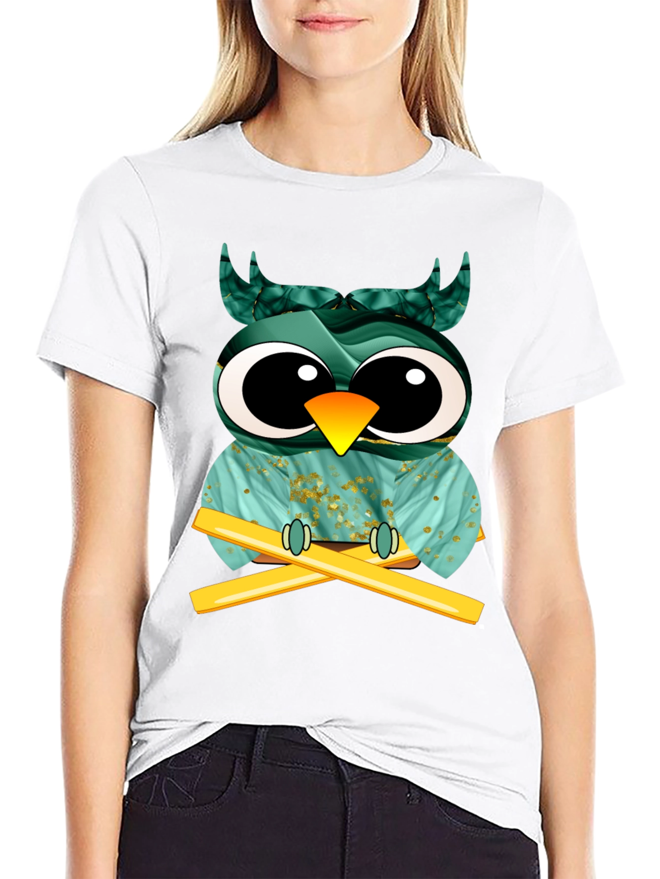 Whimsical Owl Graphic Tee - Unique Design