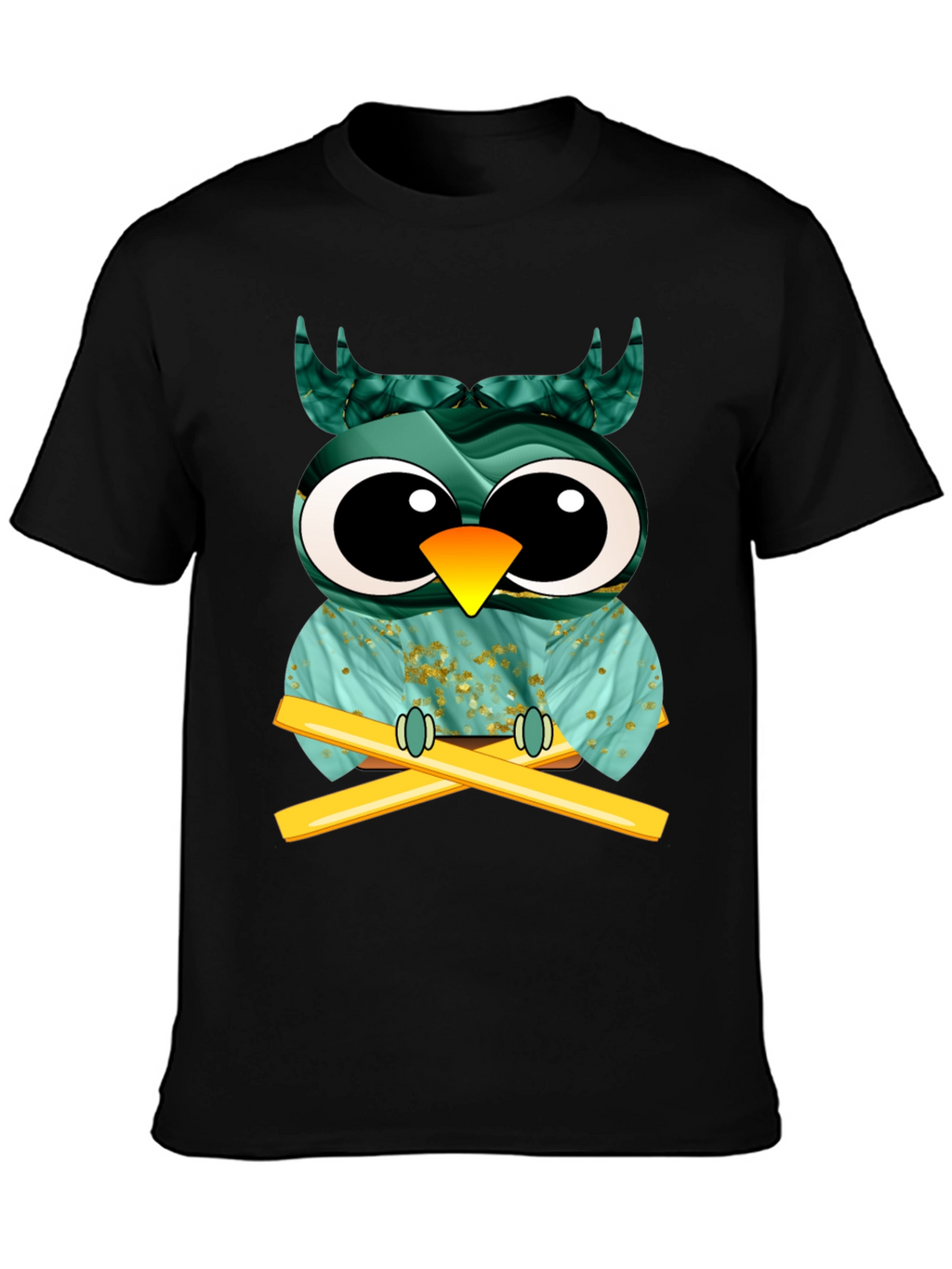 Whimsical Owl Graphic Tee - Unique Design