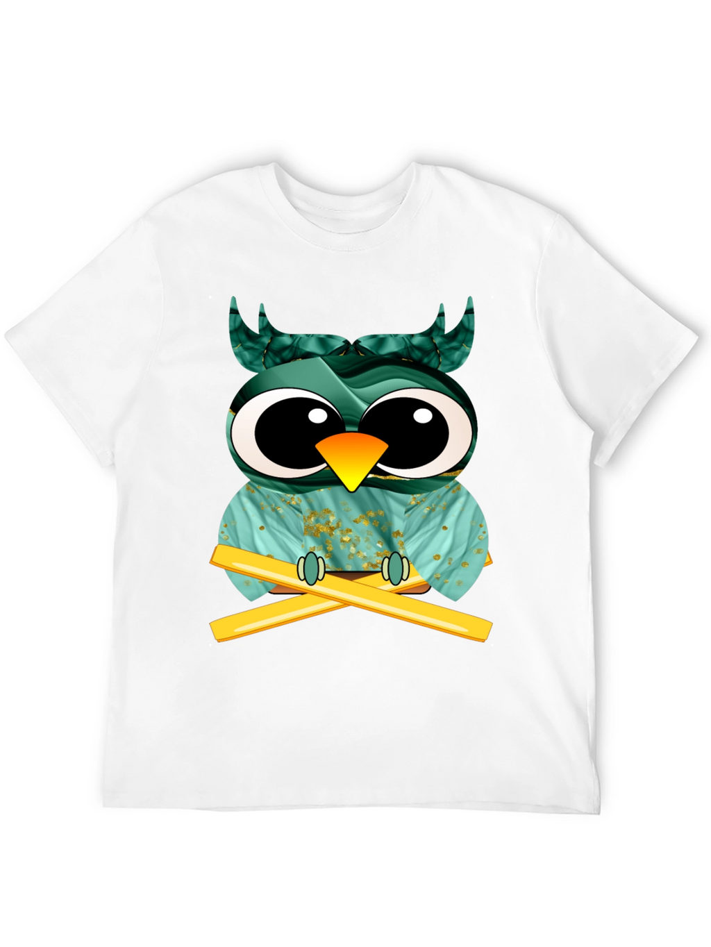 Whimsical Owl Graphic Tee - Unique Design