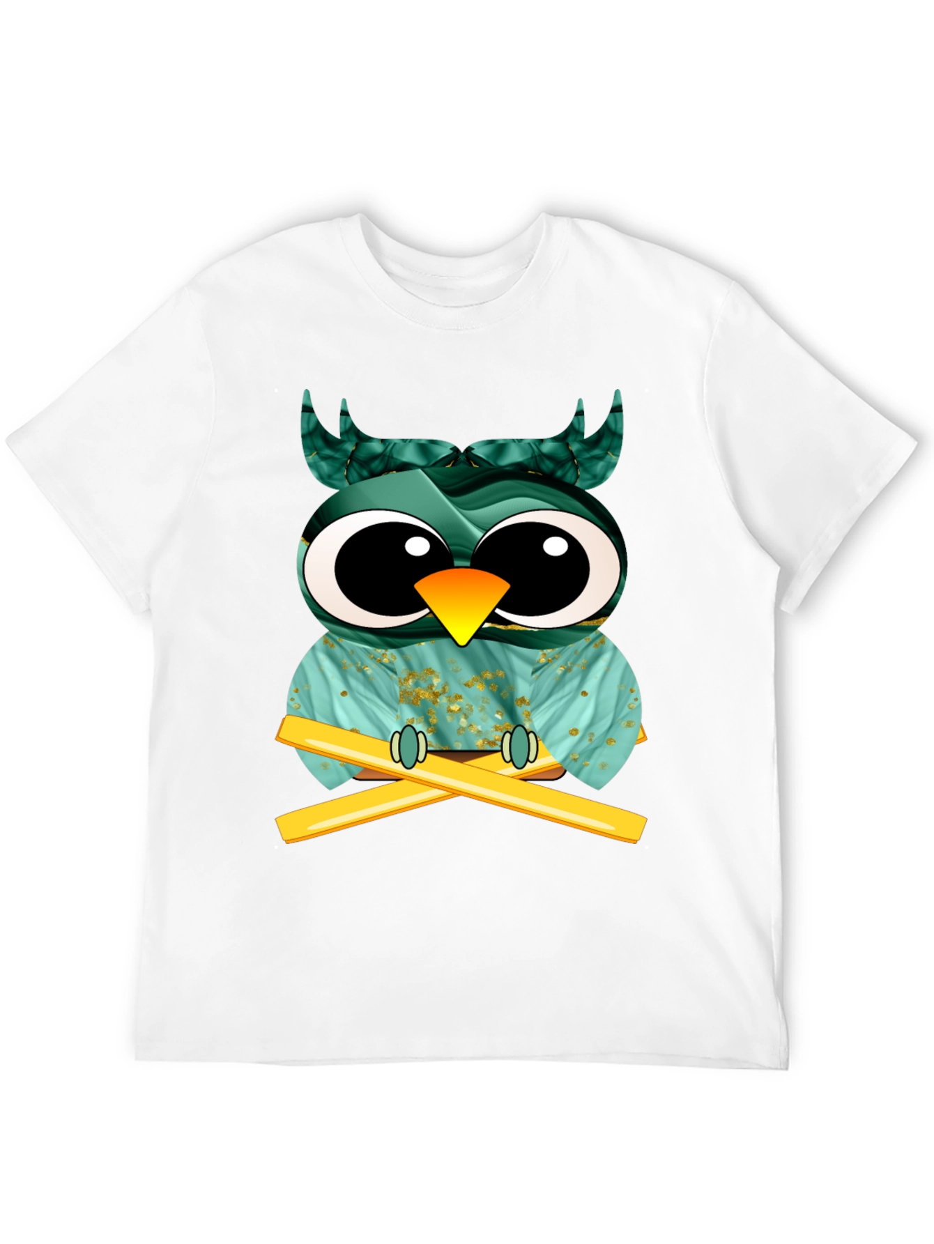 Whimsical Owl Graphic Tee - Unique Design