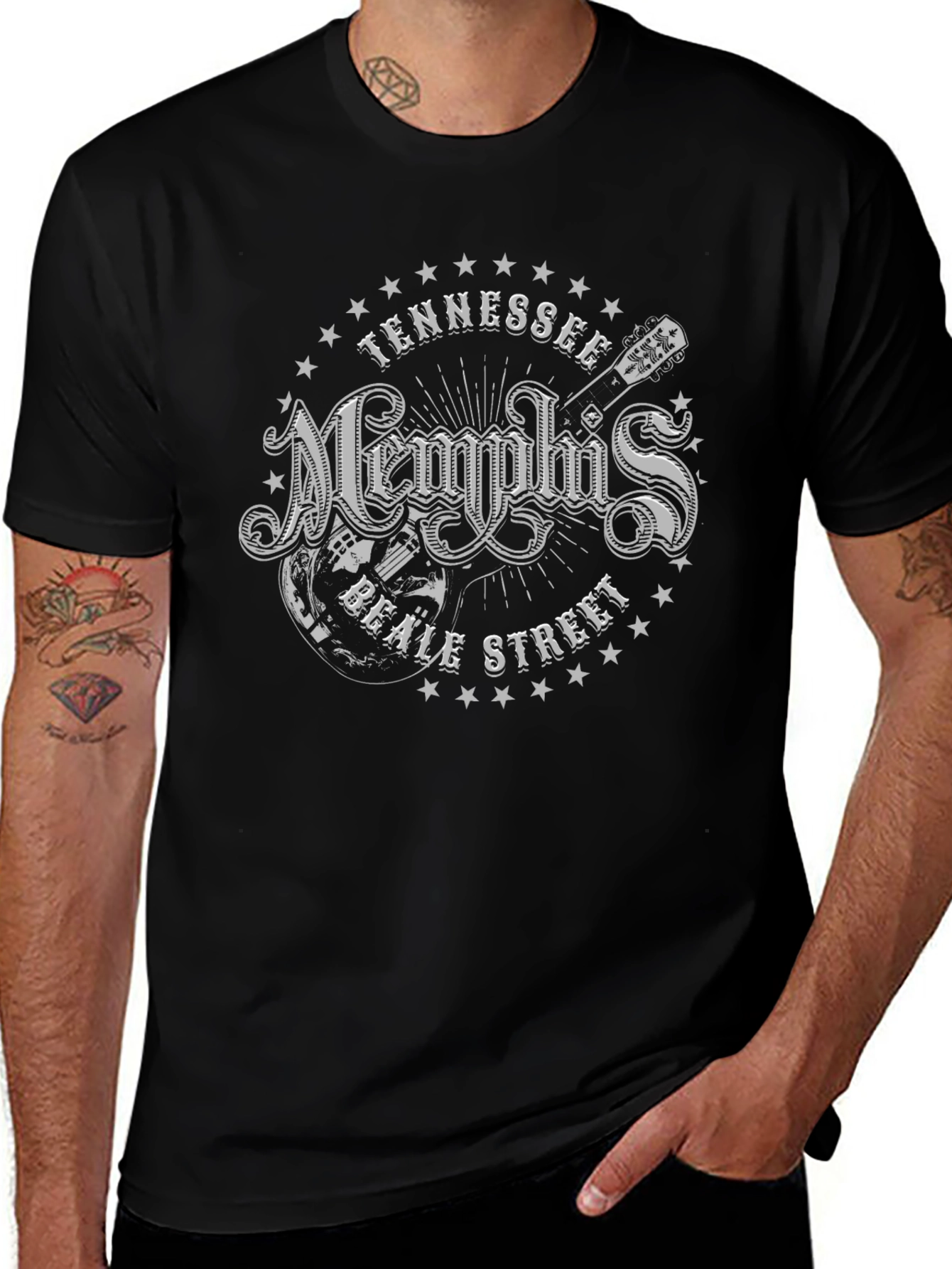 Memphis Beale Street Tennessee Graphic T-Shirt