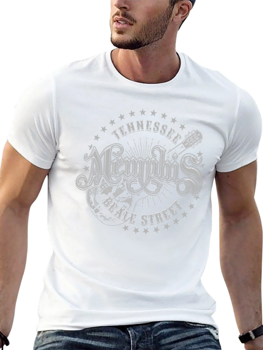 Memphis Beale Street Tennessee Graphic T-Shirt