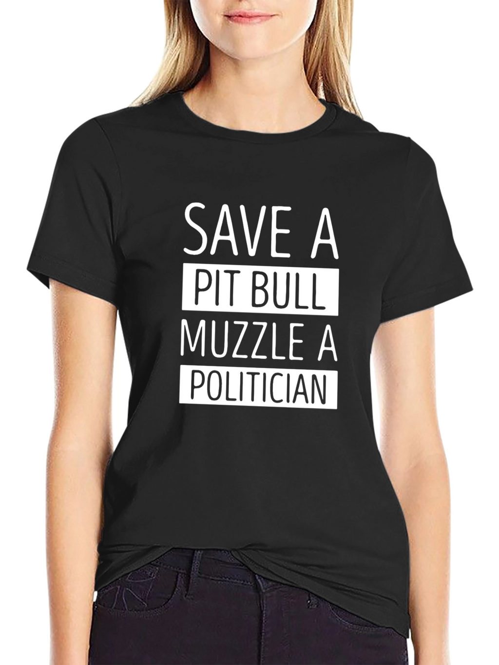 Save a Pit Bull T-Shirt - Muzzle a Politician