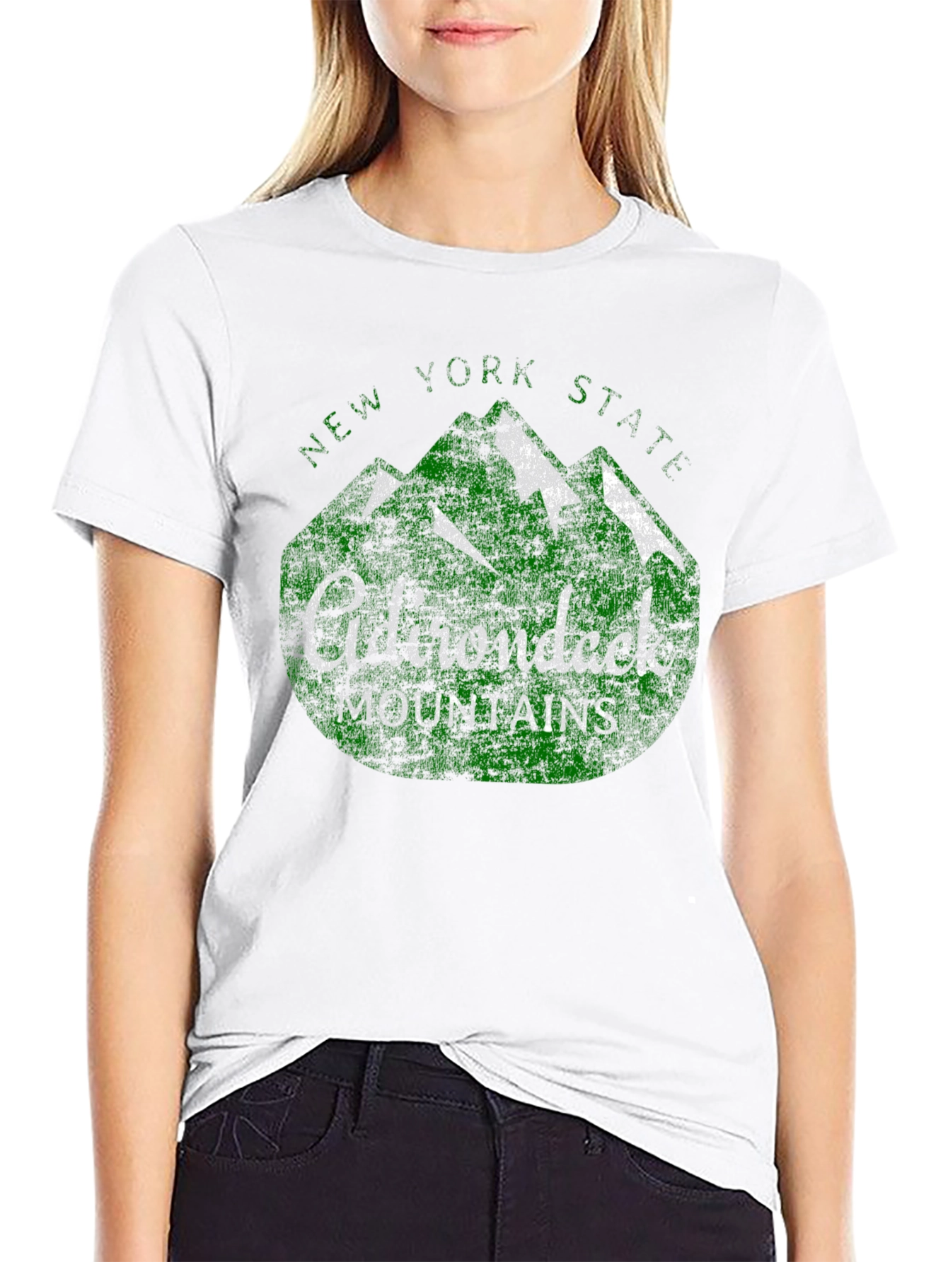 Adirondack Mountains New York State Graphic T-Shirt