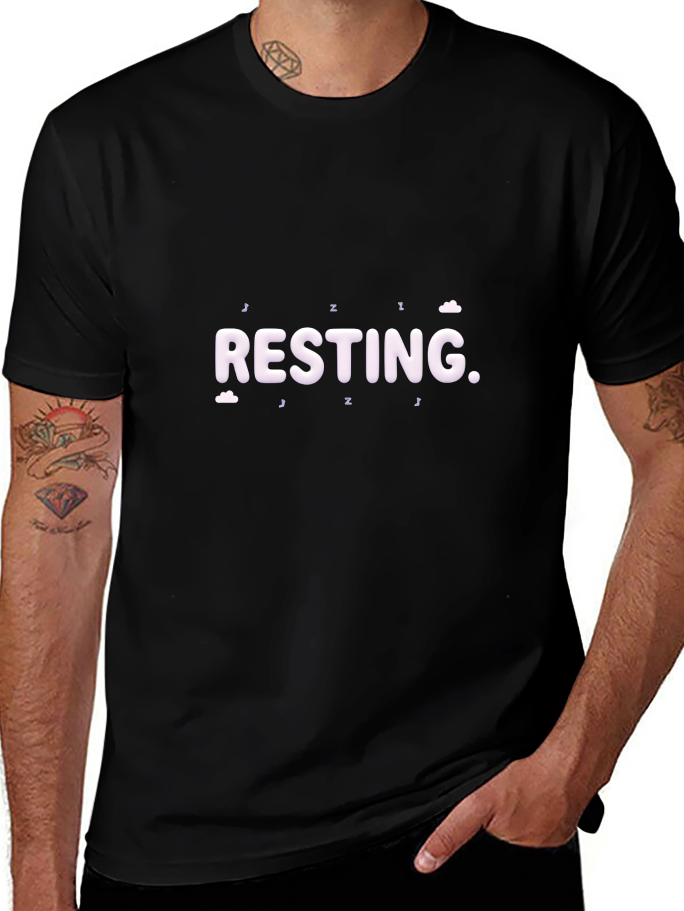 Resting Mode Black T-Shirt