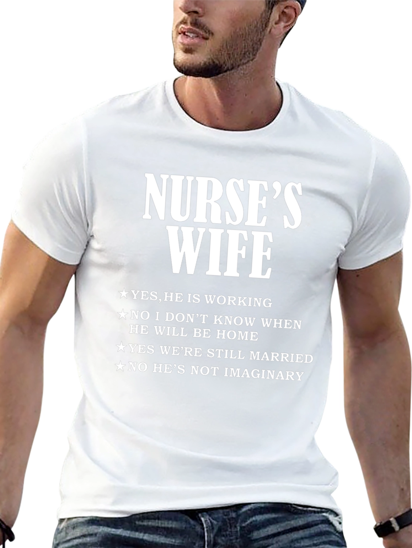 Nurses Wife Graphic T-Shirt - Novelty Tee