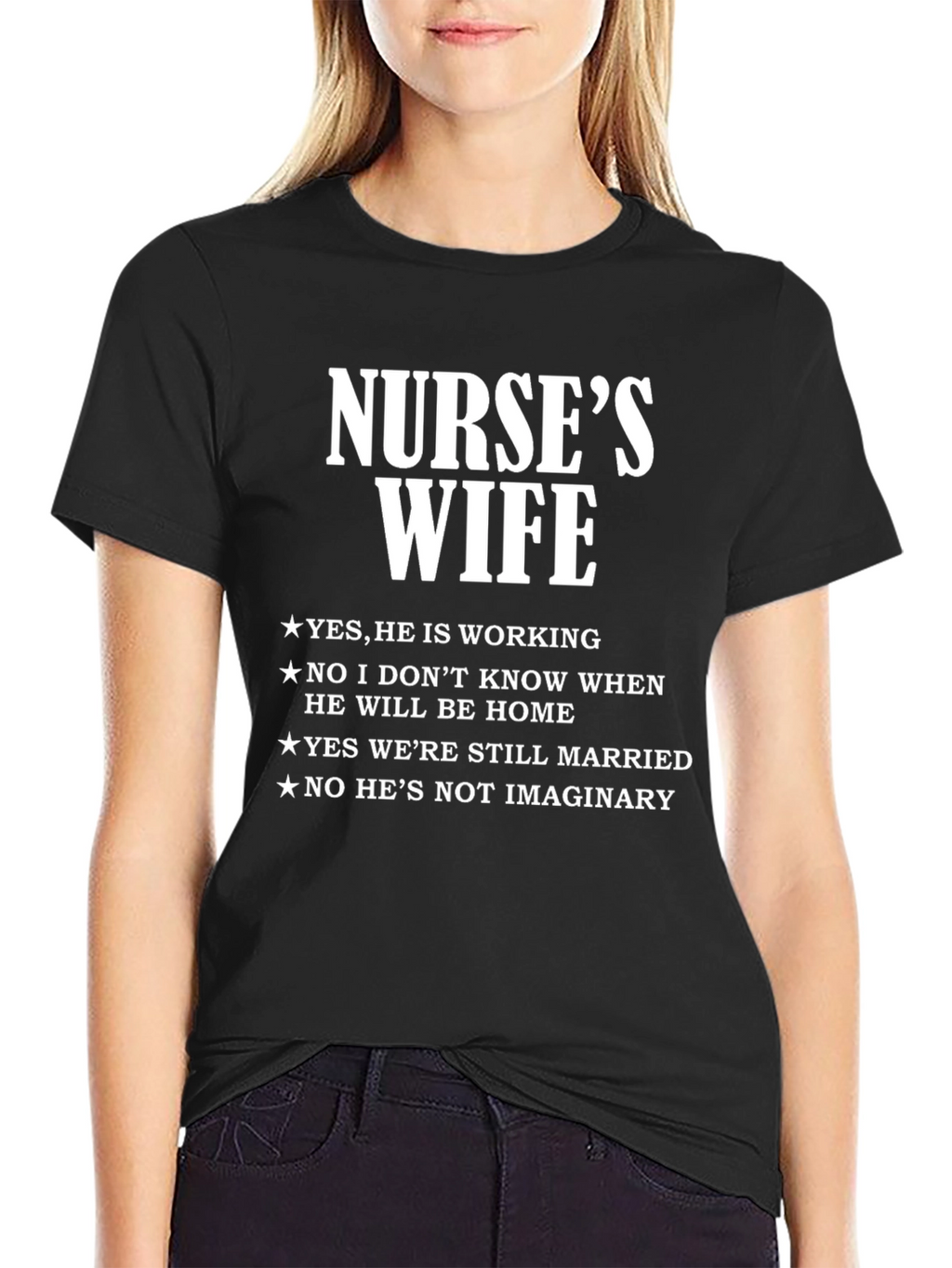 Nurses Wife Graphic T-Shirt - Novelty Tee