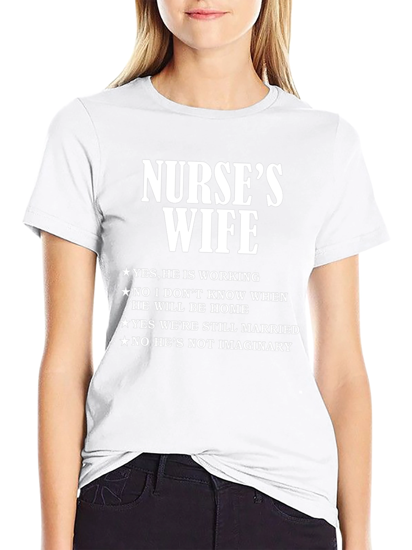 Nurses Wife Graphic T-Shirt - Novelty Tee