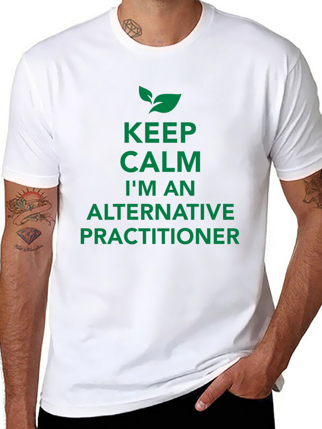 Keep Calm Alternative Practitioner Black Tee