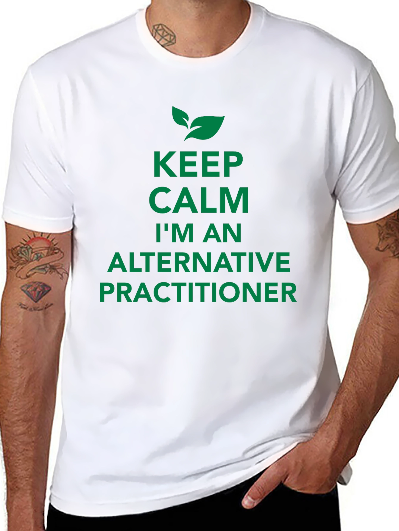 Keep Calm Alternative Practitioner Black Tee