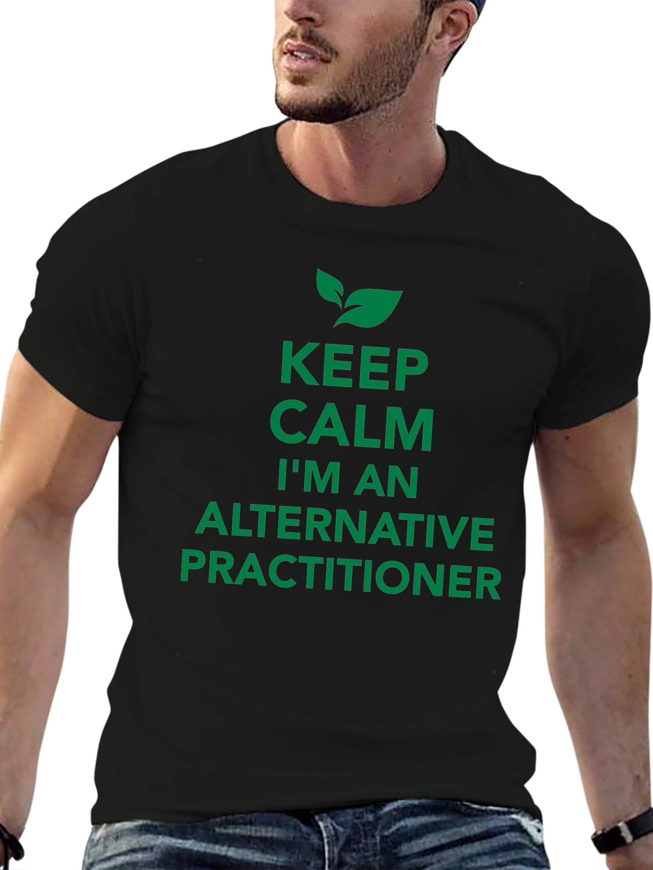Keep Calm Alternative Practitioner Black Tee
