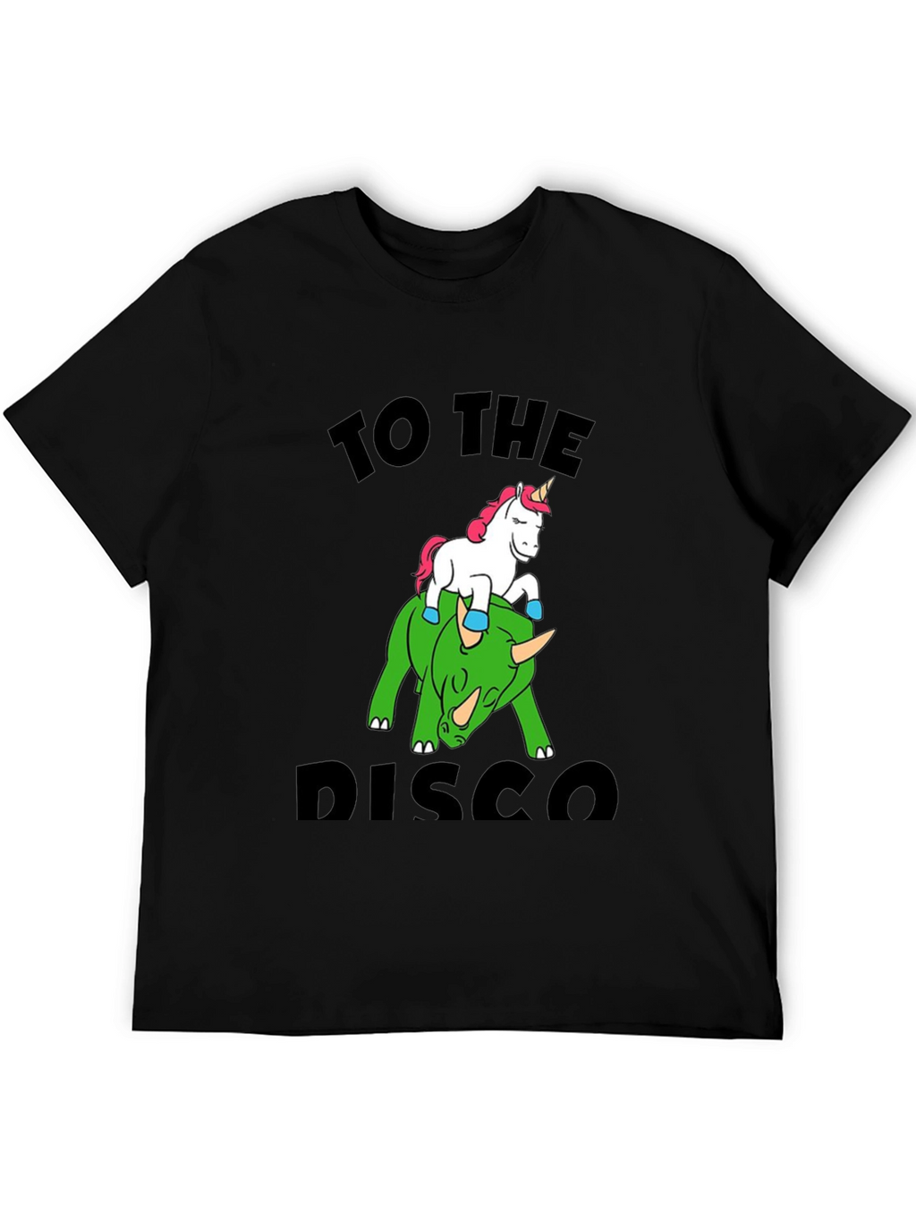Unicorn Riding Dinosaur Graphic Tee