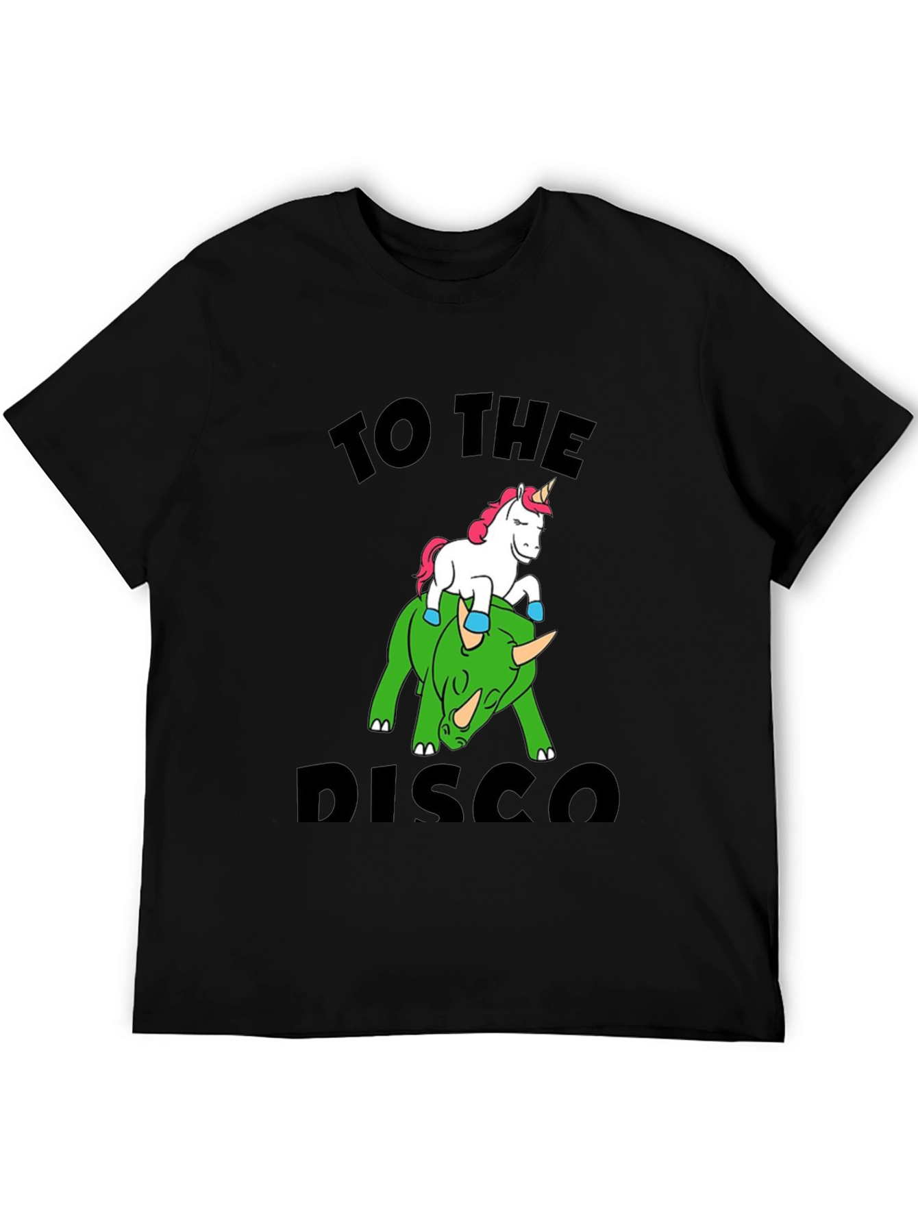 Unicorn Riding Dinosaur Graphic Tee