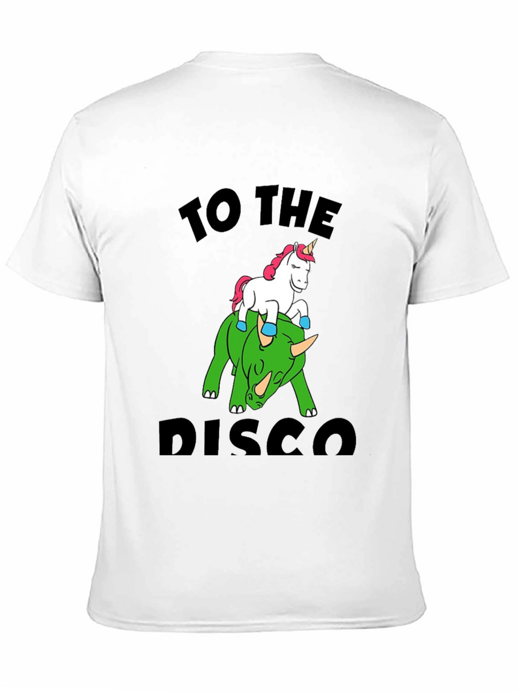Unicorn Riding Dinosaur Graphic Tee