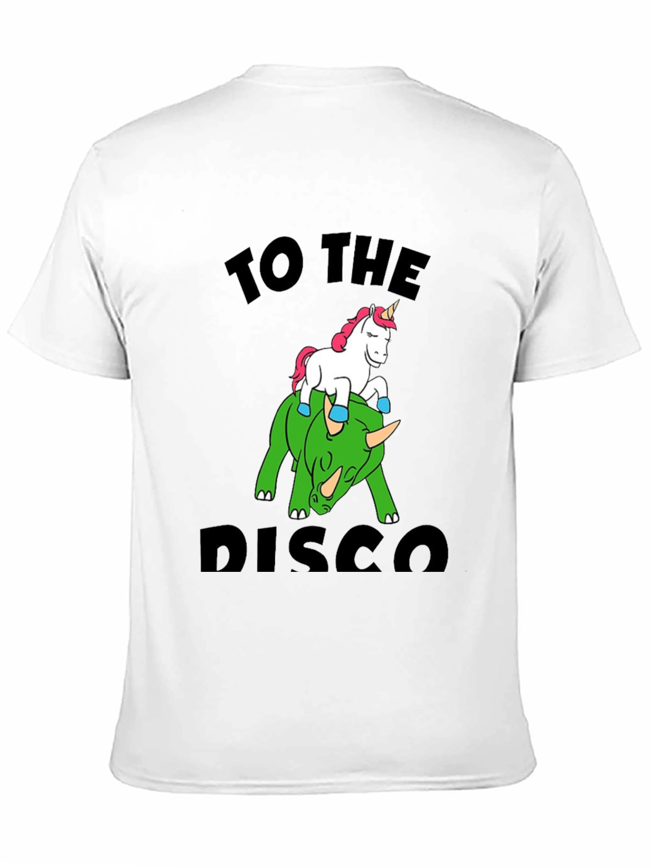 Unicorn Riding Dinosaur Graphic Tee