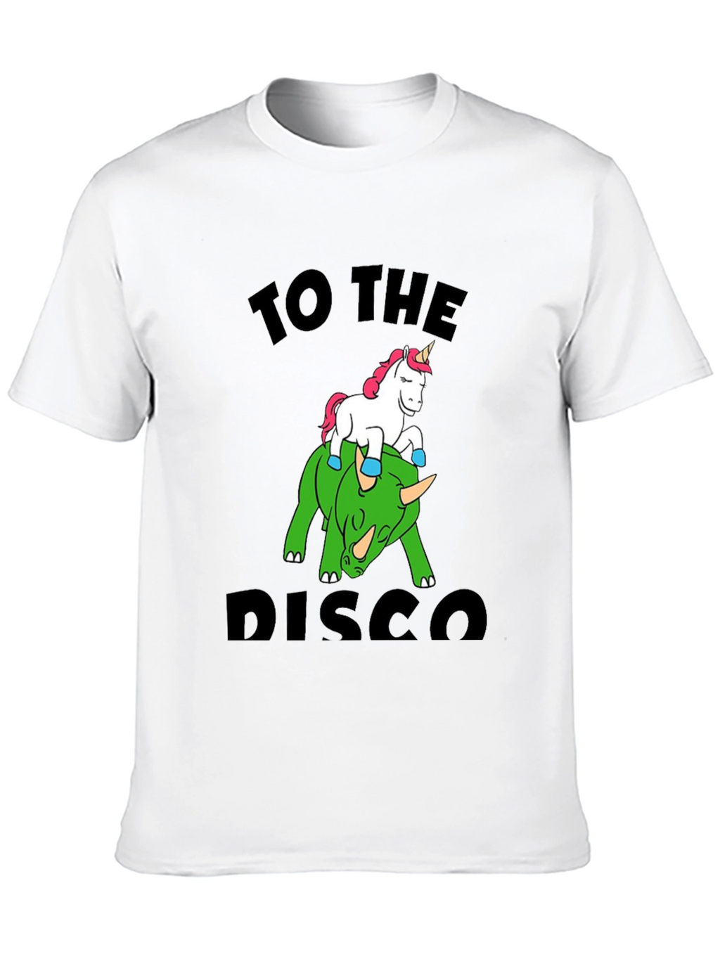 Unicorn Riding Dinosaur Graphic Tee