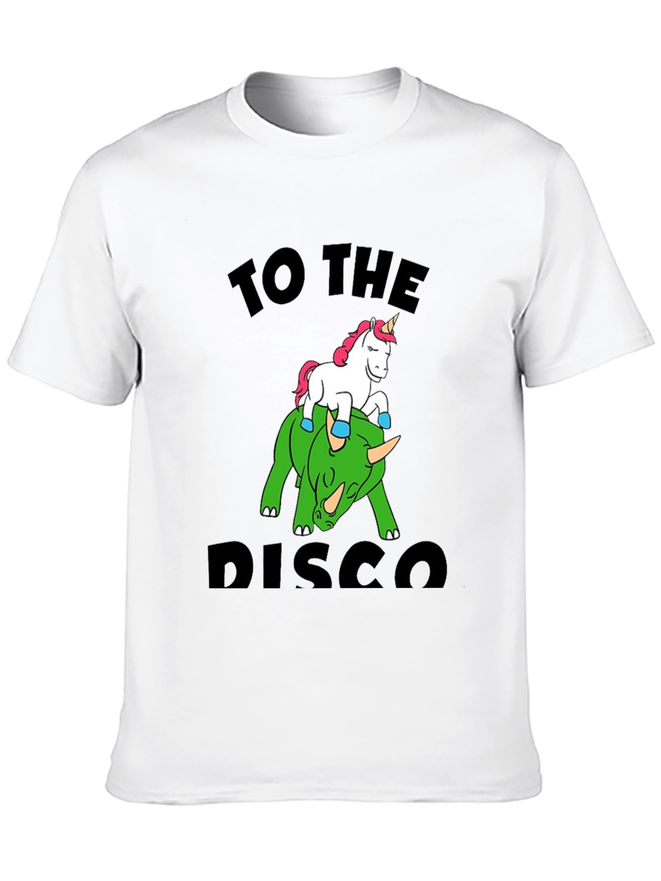 Unicorn Riding Dinosaur Graphic Tee