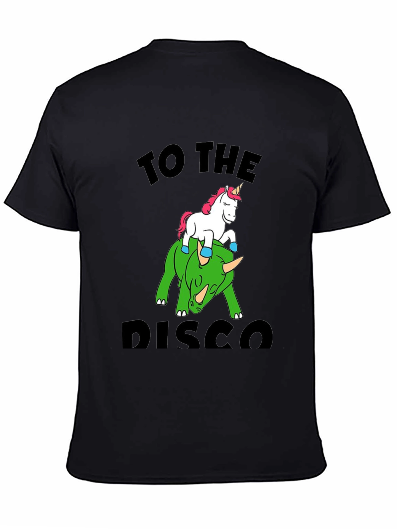 Unicorn Riding Dinosaur Graphic Tee