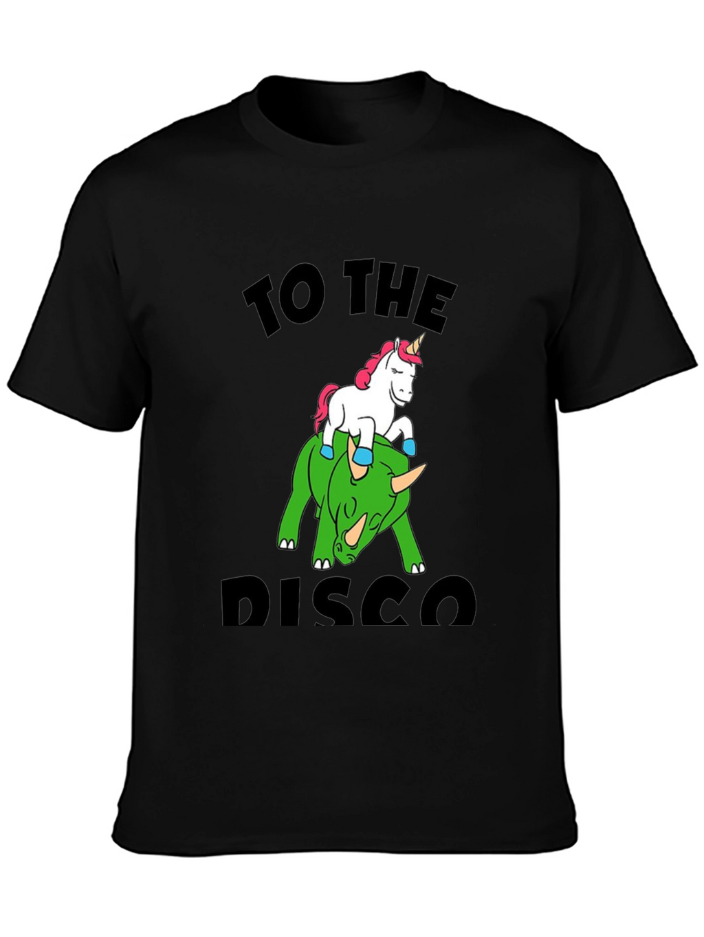 Unicorn Riding Dinosaur Graphic Tee