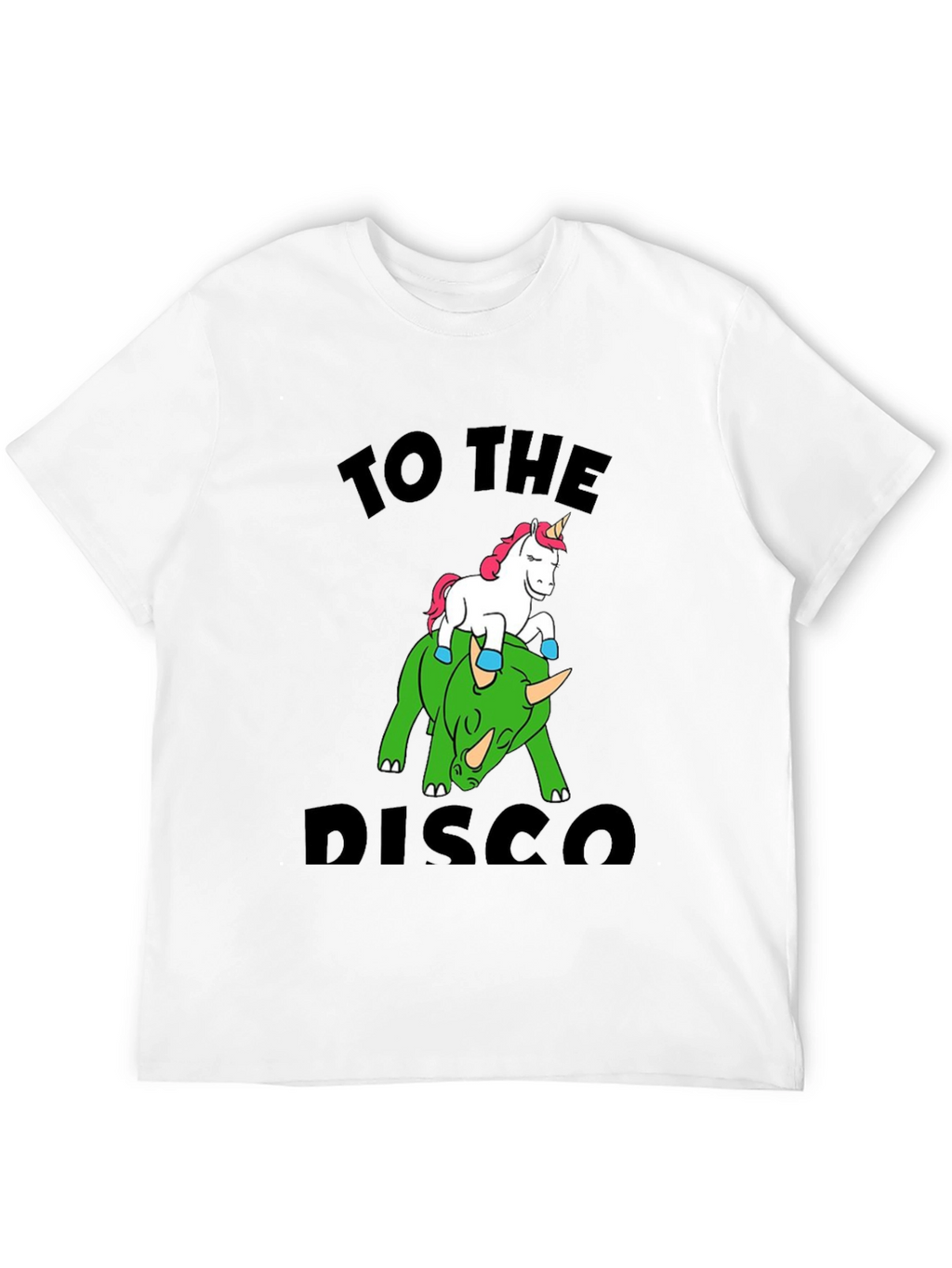 Unicorn Riding Dinosaur Graphic Tee