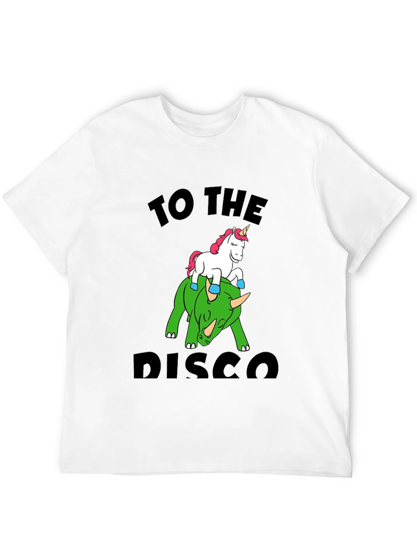Unicorn Riding Dinosaur Graphic Tee