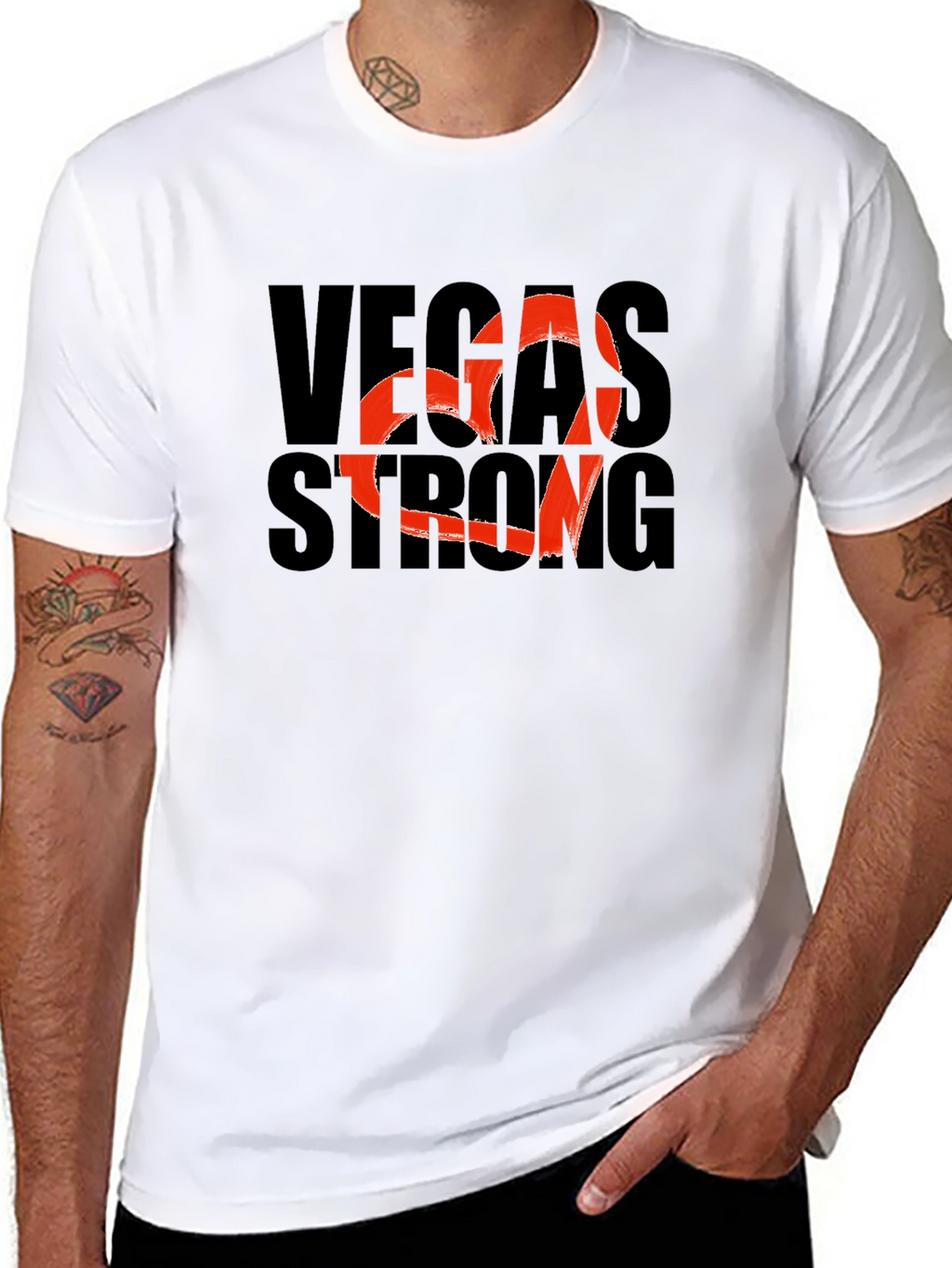 Vegas Strong Graphic T-Shirt - Support Las Vegas!