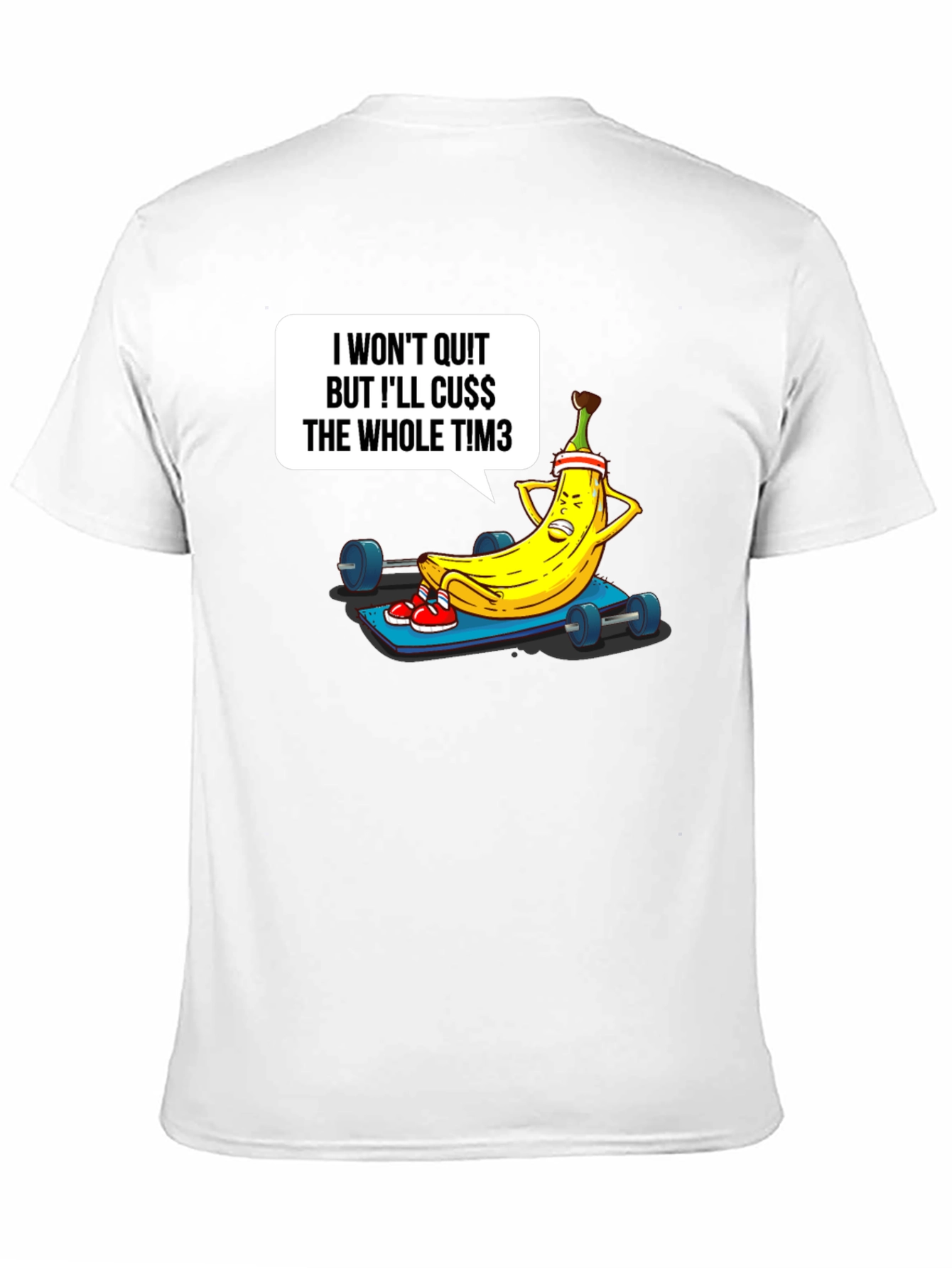 Funny Workout Banana Graphic T-Shirt