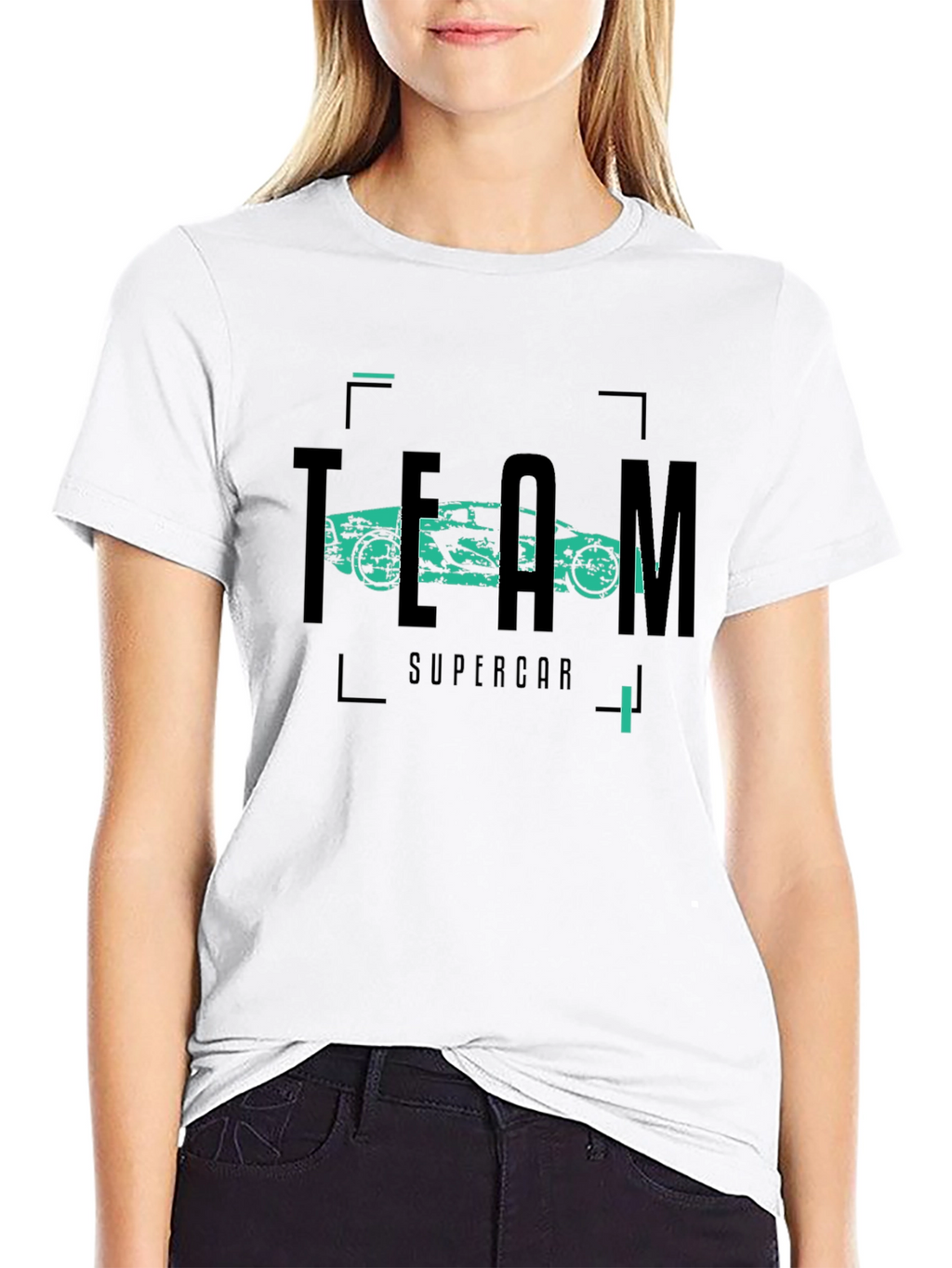 Team Supercar Black Graphic Tee