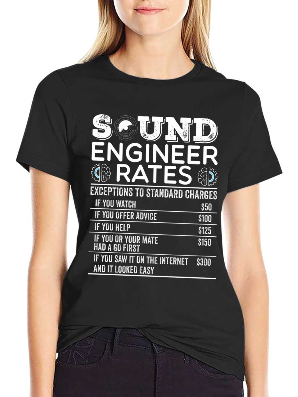 Sound Engineer Rates Humor Graphic T-Shirt