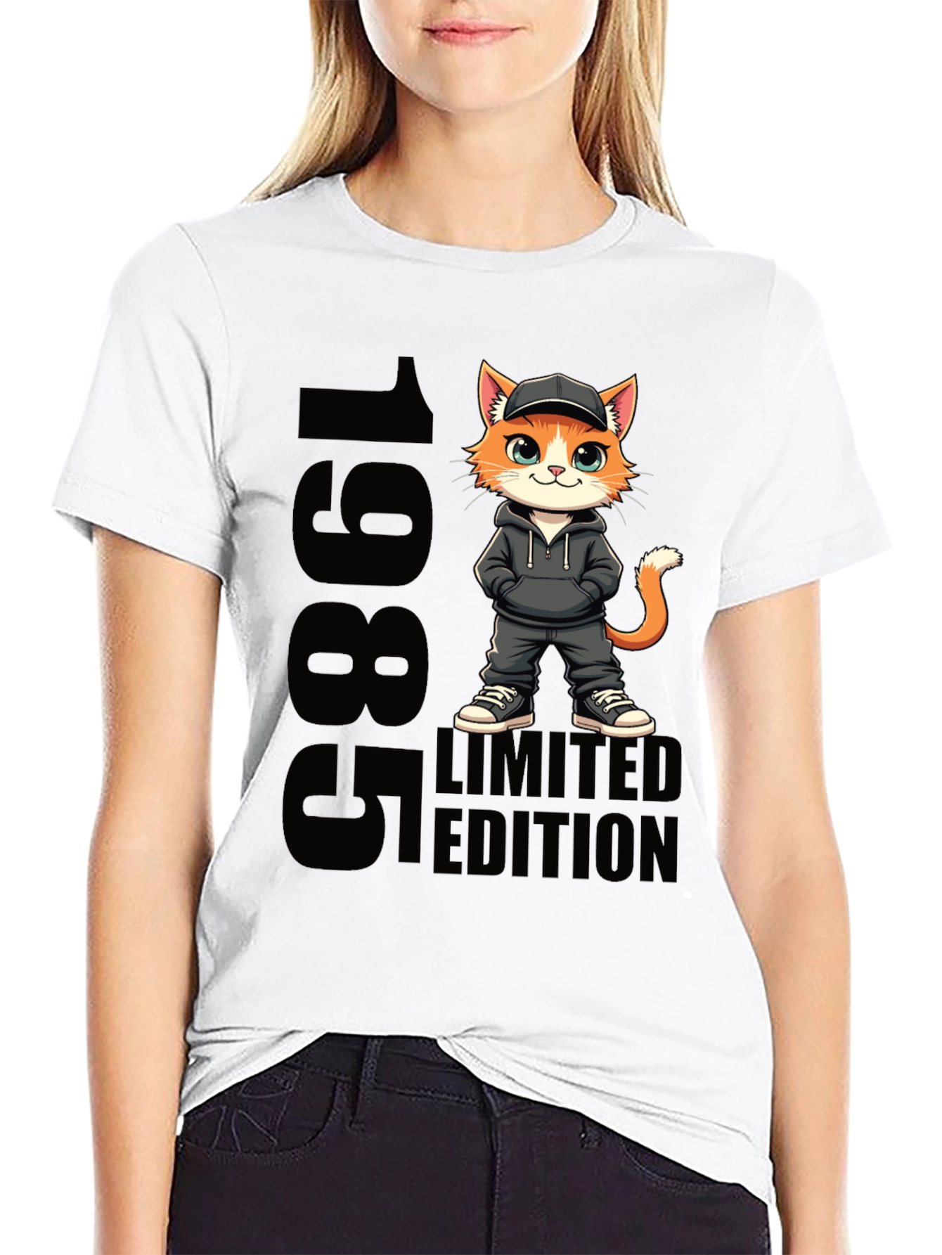 1985 Limited Edition Cat Graphic Tee