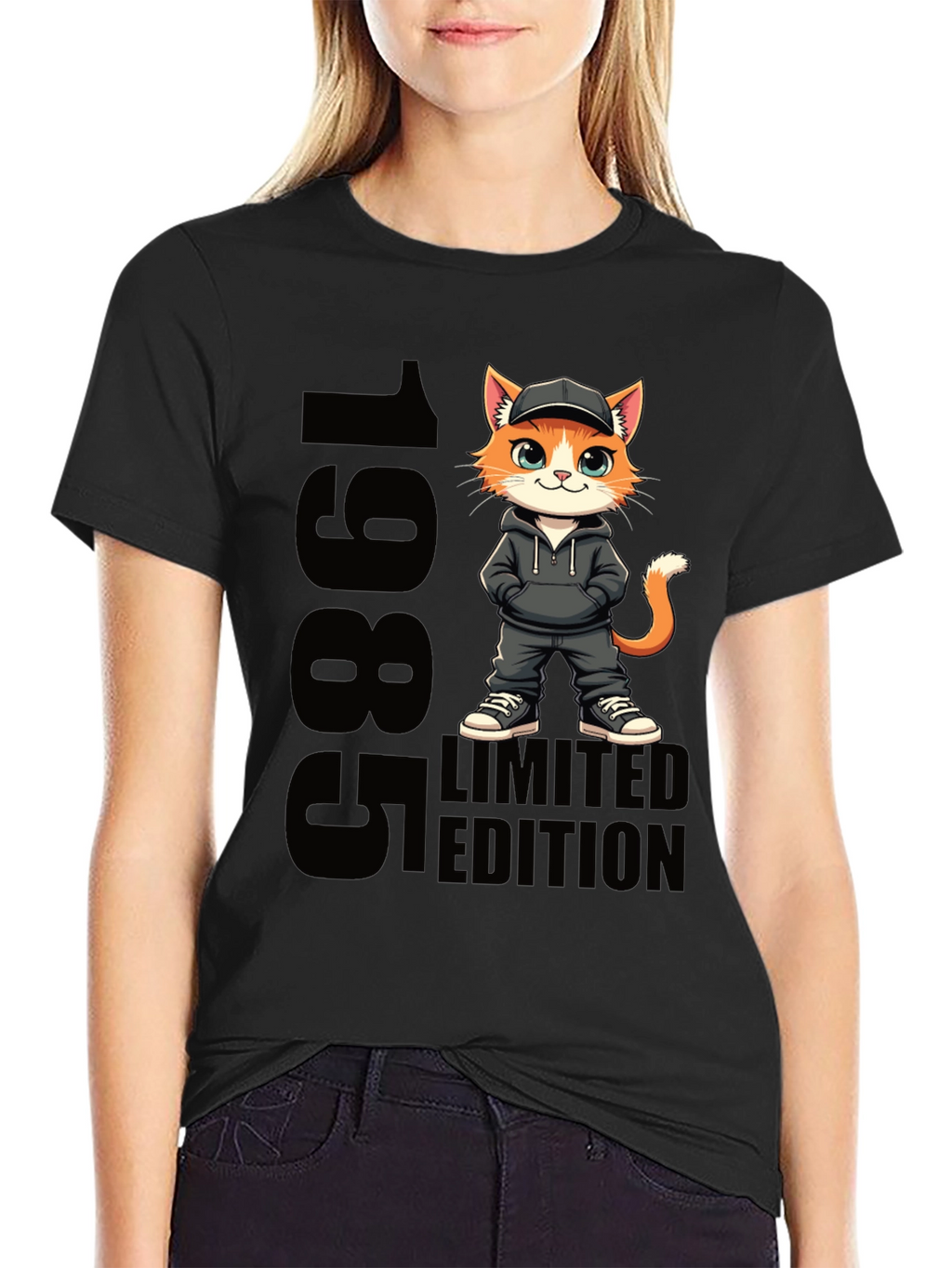 1985 Limited Edition Cat Graphic Tee