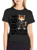 1985 Limited Edition Cat Graphic Tee