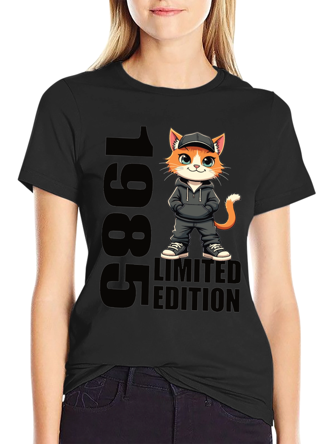 1985 Limited Edition Cat Graphic Tee