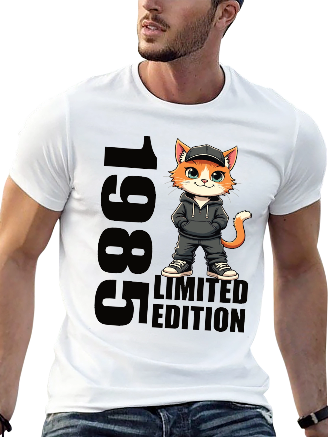1985 Limited Edition Cat Graphic Tee