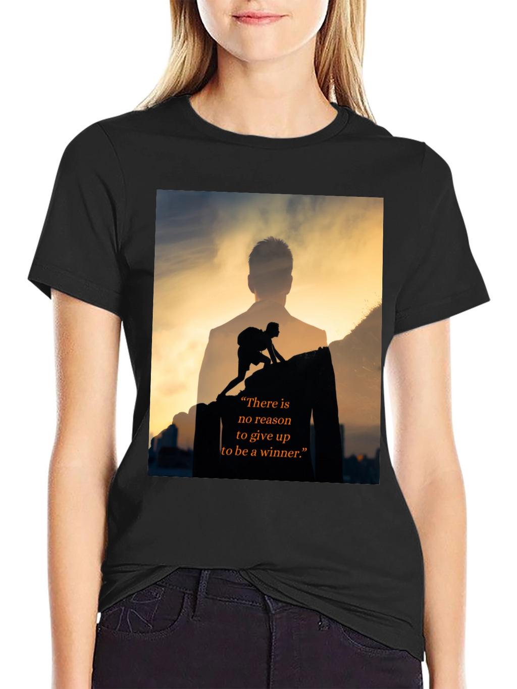 Motivational Be A Winner Black T-Shirt