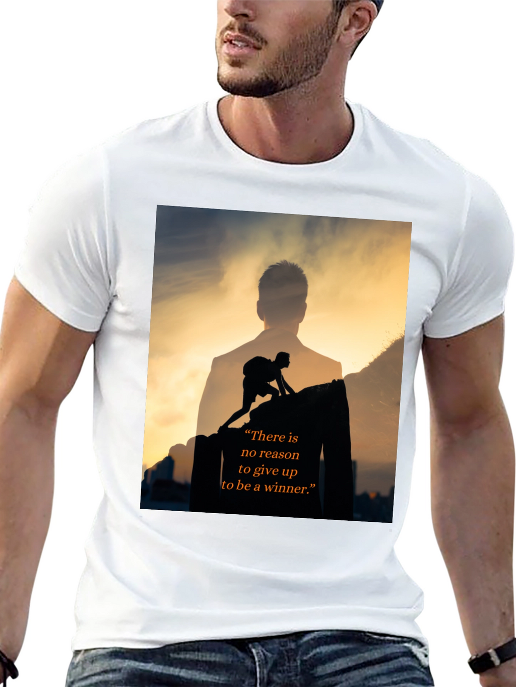 Motivational Be A Winner Black T-Shirt