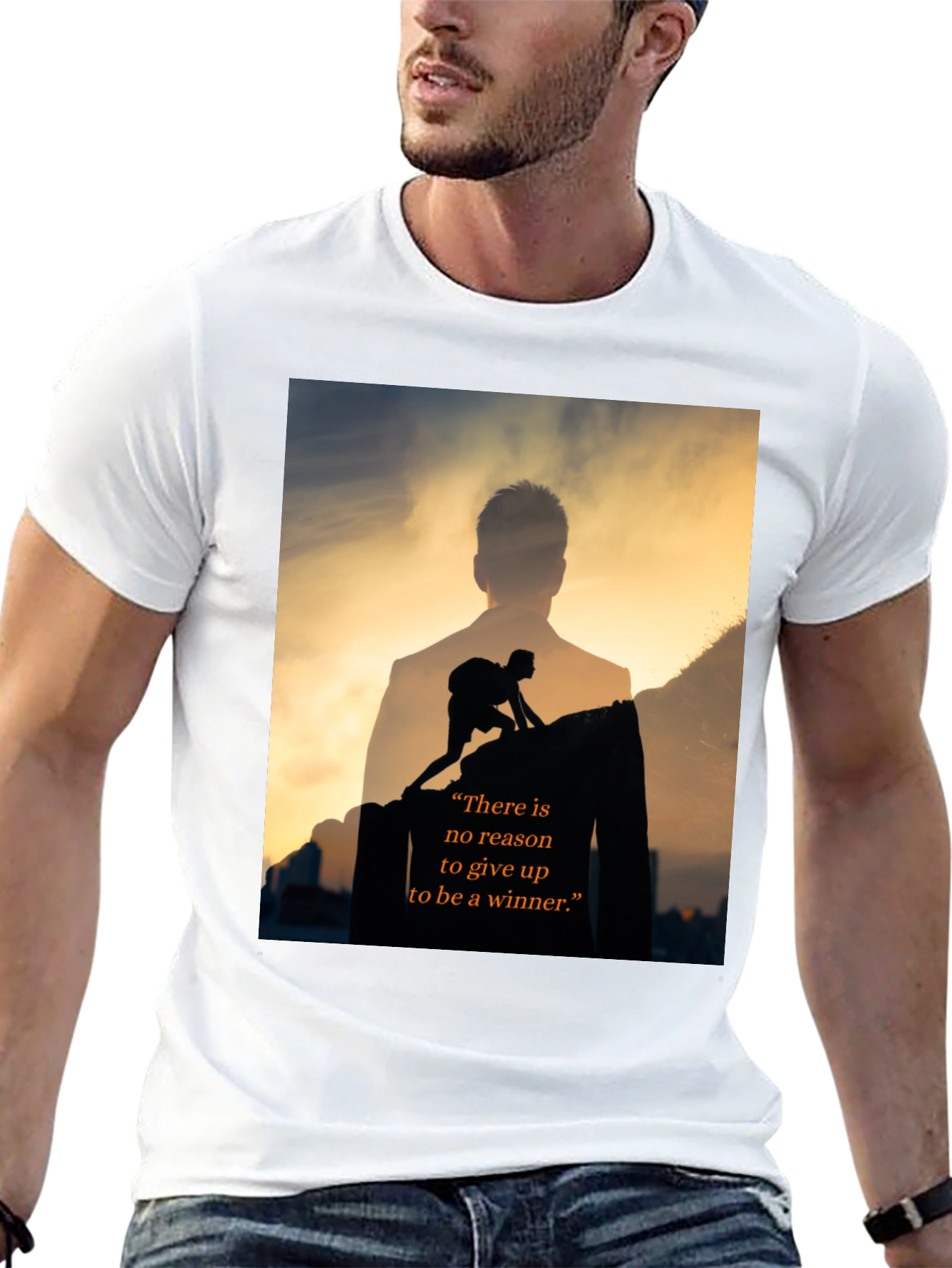 Motivational Be A Winner Black T-Shirt