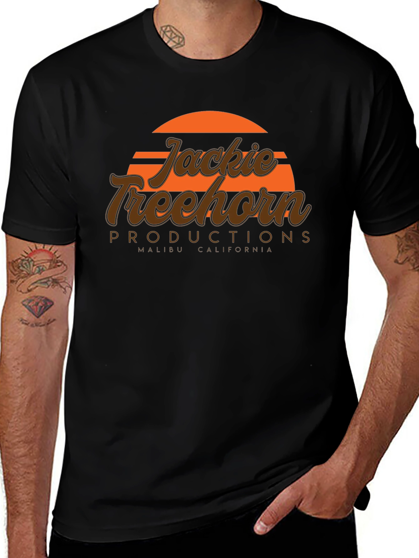 Jackie Treehorn Productions Black T-Shirt