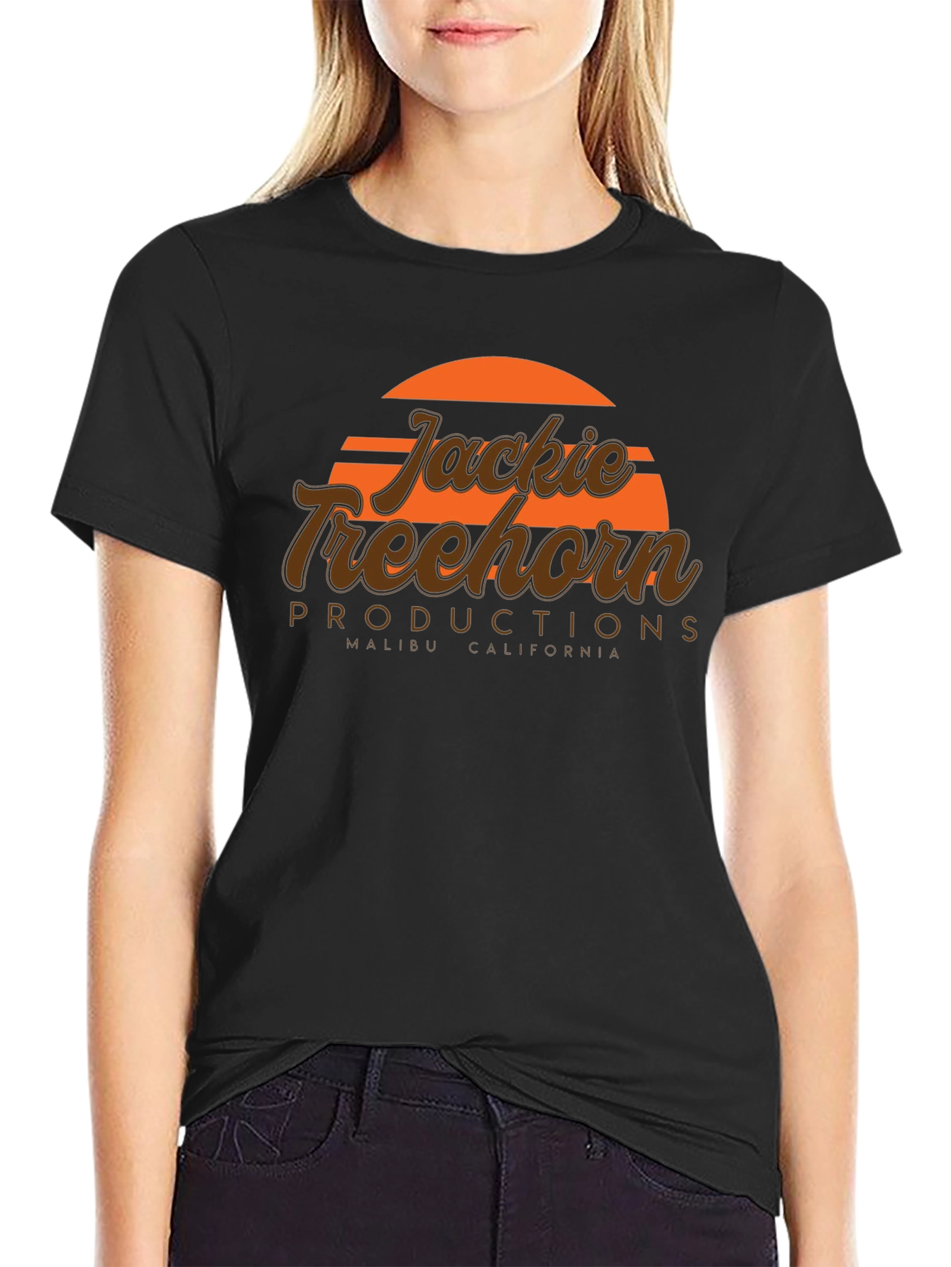 Jackie Treehorn Productions Black T-Shirt