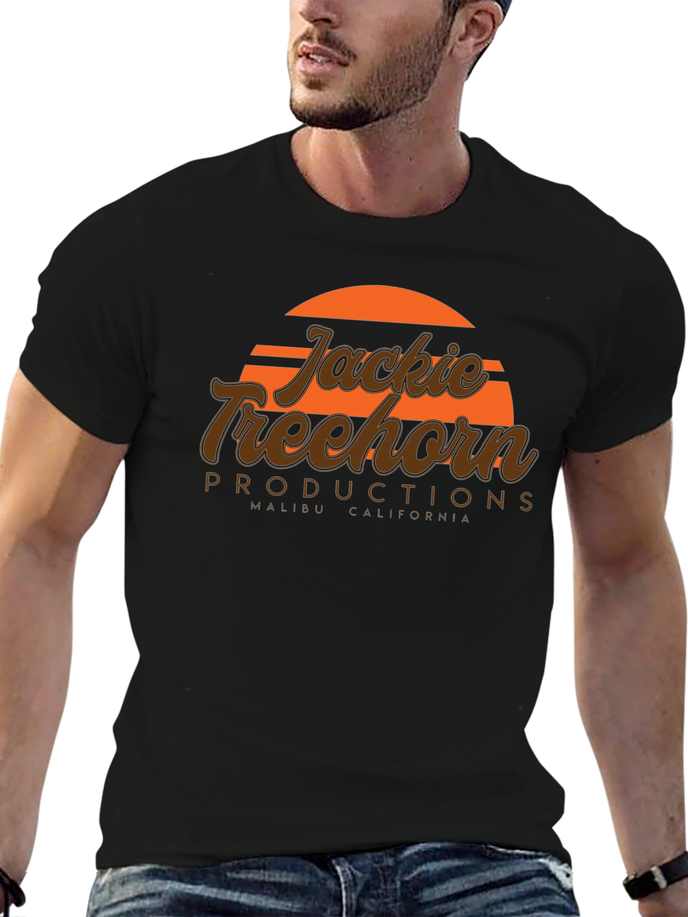 Jackie Treehorn Productions Black T-Shirt