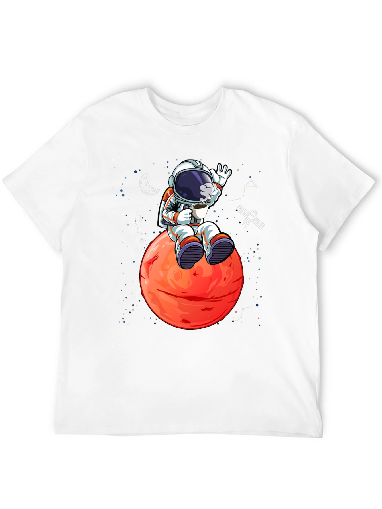 Astronaut on Mars Graphic T-Shirt