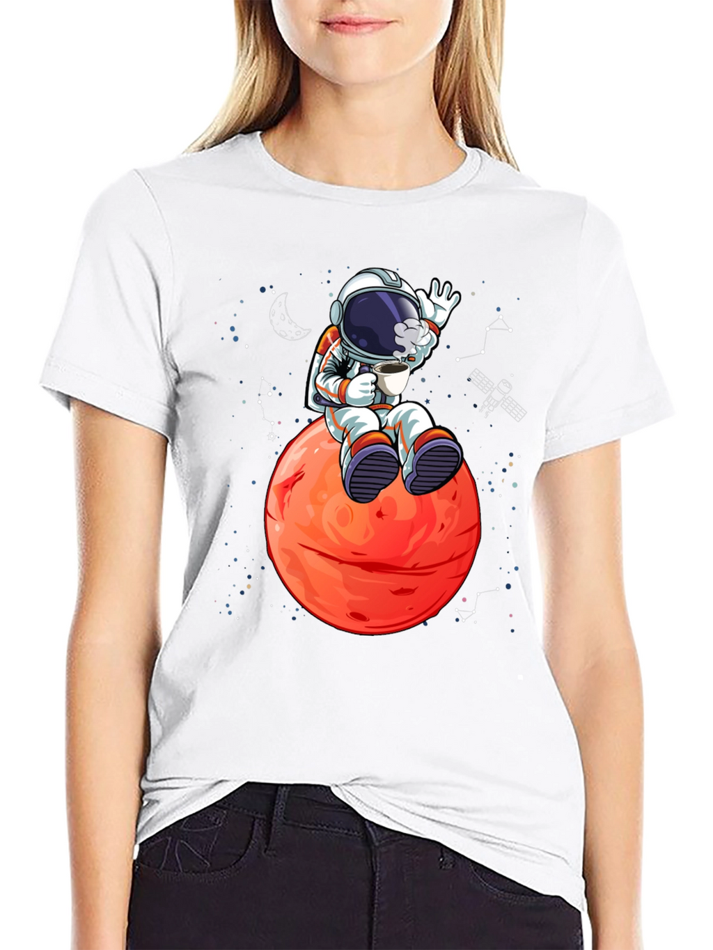 Astronaut on Mars Graphic T-Shirt